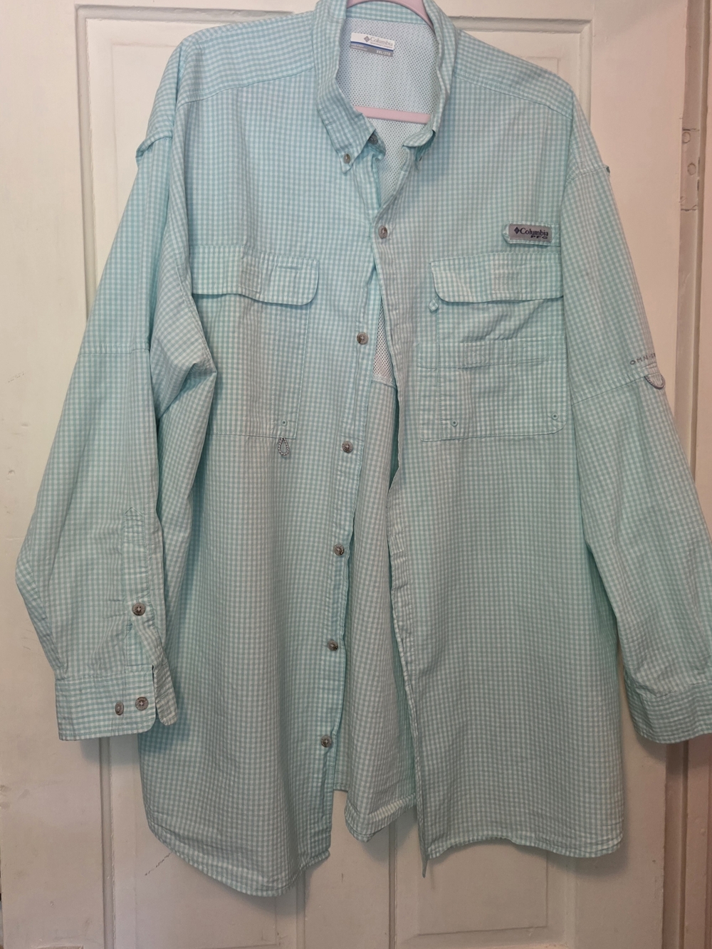 Columbia Men's Long-Sleeve Button-Down Performance Shirt - Mint Green